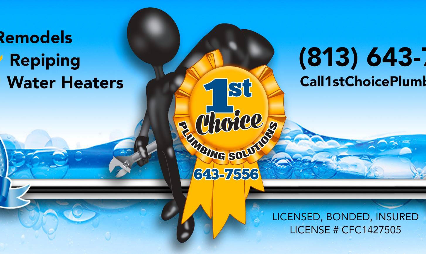 1st Choice Plumbing Solutions LLC Banner